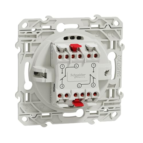 SCHNEIDER ELECTRIC Odace — Double va-et-vient blanc – Image 2