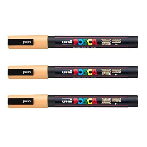 Posca - Marqueurs PC-3 M Uni-Ball - Gamme complète de 40 couleurs disponibles (Lot de 3)