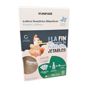 Coffret dentifrice blancheur — 1 bouteille et 4 sticks