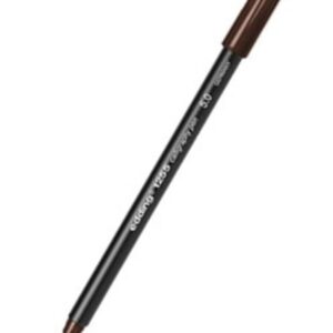 edding 1255 feutre calligraphie - marron foncé - 1 stylo - pointe calligraphique 5 mm - feutre pour papier, bois, terre cuite, toile - pour débutants,lettrage, bullet journals, cartes de vœux, agendas