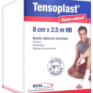 TENSOPLAST — Bande adhésive élastique 8 cm x 2,5 m