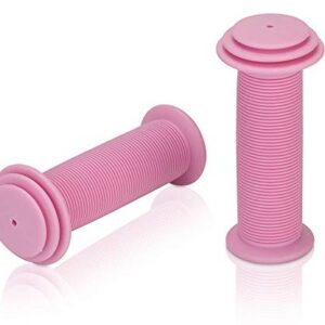 XLC — Poignées de vélo enfant 100 mm rose bonbon