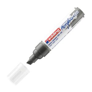 edding 5000 Wide acrylic marker - gray - 1 waterproof acrylic pen - wide chisel tip 5-10 mm
