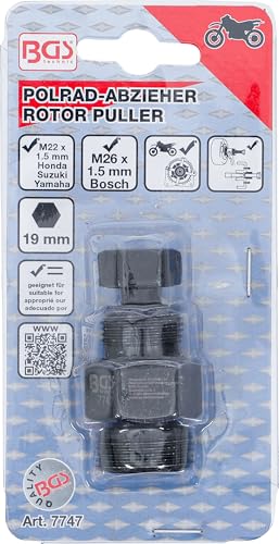 BGS 7747 — Extracteur de poulie M22 x 1,5 / M26 x 1,5 mm – Image 4