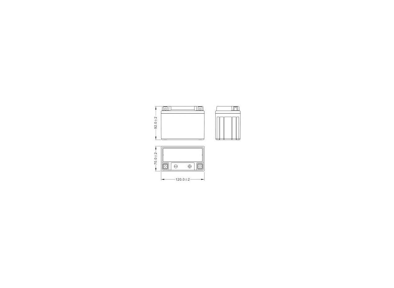 FULBAT BATTERIE MOTO FULBAT GEL FB4L-B / YB4L-B 12V 5,3AH 50A – Image 4
