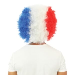 Alternative view of P'TIT CLOWN — Perruque Afro Bleu Blanc Rouge
