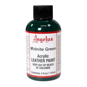 Acrylic Leather Paint - Midnight Green - 4 flacon(s)