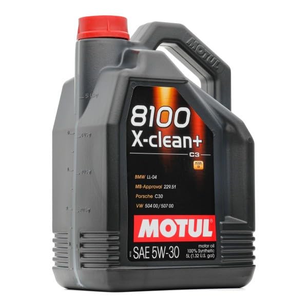 MOTUL Huile moteur 8100 5W-30 Huile ACEA C3 X-CLEAN+ 5 L – Image 4