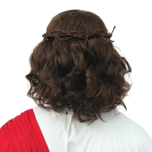 P'TIT CLOWN — Perruque et Barbe de Jésus avec Couronne – Image 2