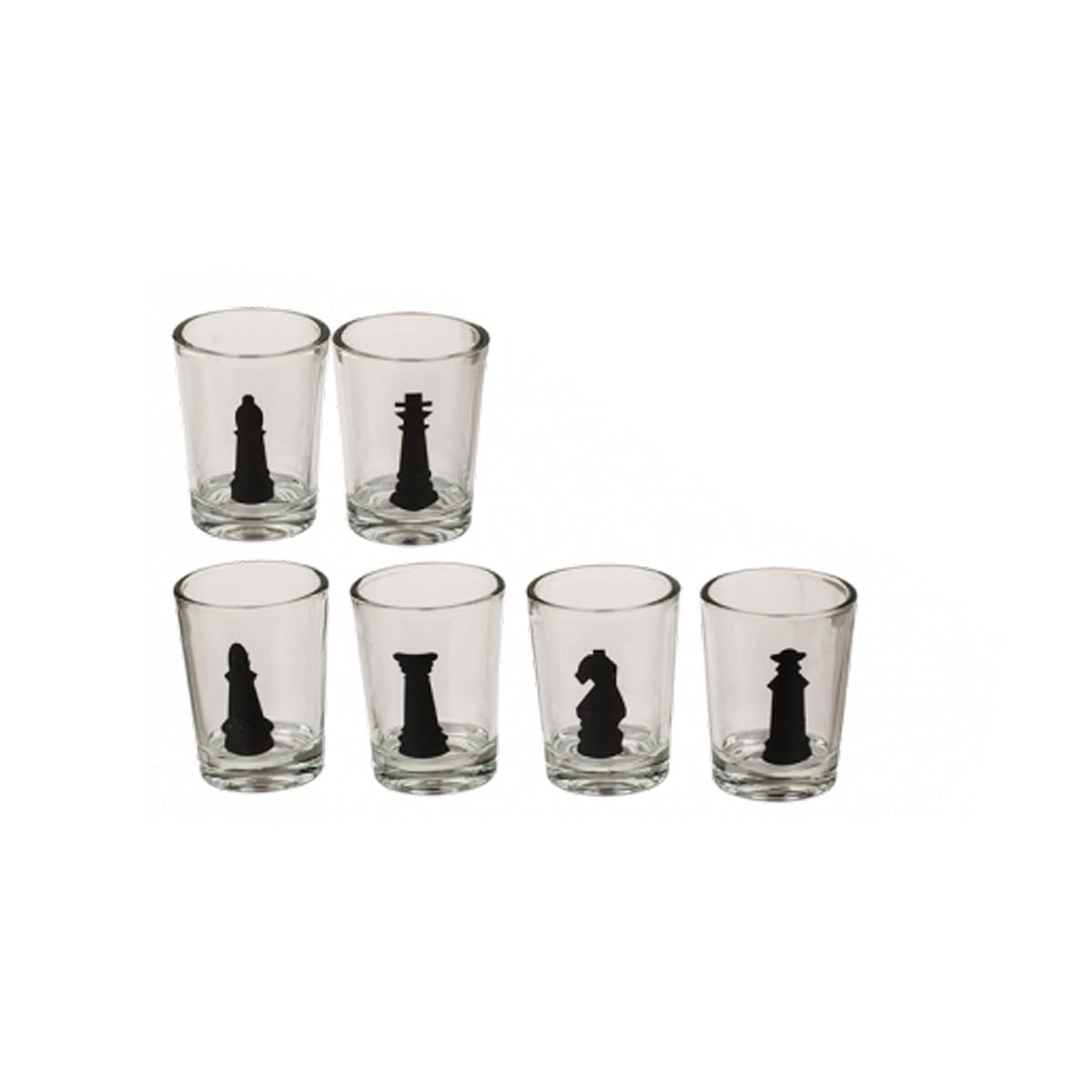 LUXURY — Jeu d’échecs avec 32 verres 35 x 35 cm – Image 3