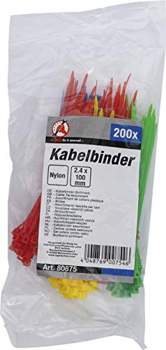BGS Diy — Assortiment de colliers plastique x200 2,4 x 100 mm – Image 2