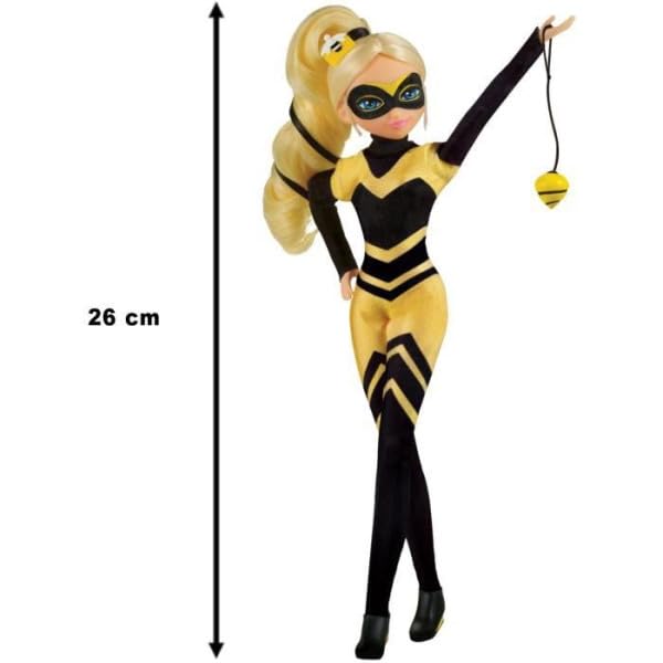 BANDAI Miraculous Ladybug — Poupée Mannequin Queen Bee 26 cm – Image 2