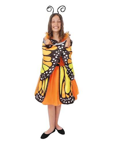 P'TIT CLOWN — Déguisement Papillon Fille Orange 10/12 ans – Image 2
