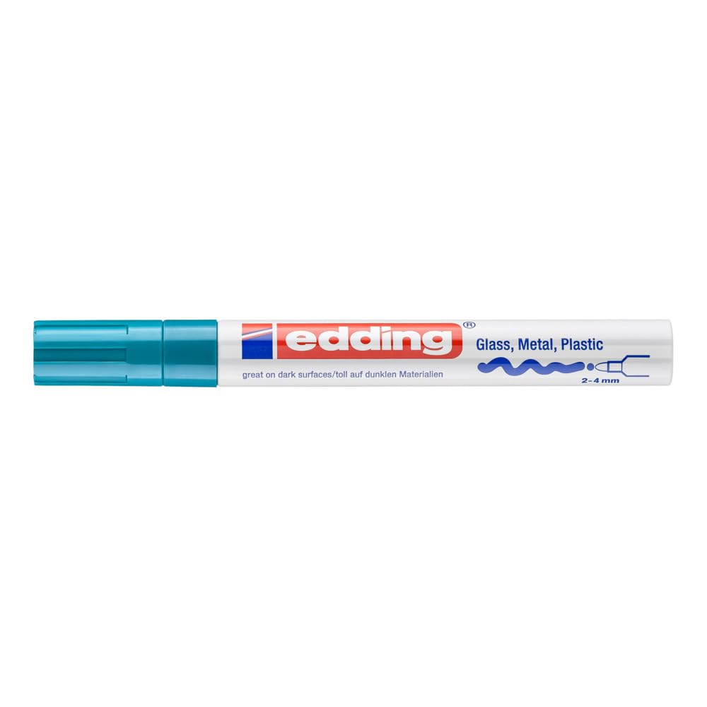EDDING 750 — Marqueur peinture brillante bleu clair 2-4 mm – Image 2