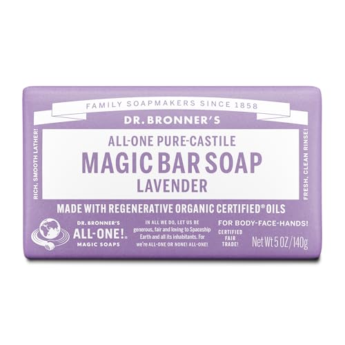 Dr. Bronner's Magic Soaps Savon Pur de Castille Lavande chanvre 5 oz