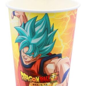 8 gobelets en carton Dragon Ball Z - Jaune