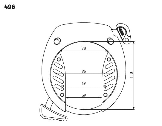 ABUS Tectic 496 NR — Antivol de Cadre Noir – Image 2