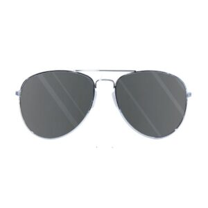 Tralala-Fêtes.fr- Lunettes policer, Adulte Unisexe, Argent, Taille Unique
