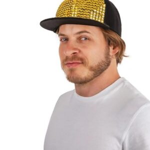 Alternative view of P'TIT CLOWN — Casquette bling-bling adulte taille unique Or