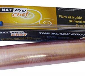 Film alimentaire étirable PRO - ZIP cut - conditionnement aliments, protection fraicheur, cuisson micro-ondes et congélateur 30 cm x 300m