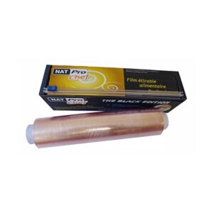 Film alimentaire étirable PRO - ZIP cut - conditionnement aliments, protection fraicheur, cuisson micro-ondes et congélateur 45 cm x 300m