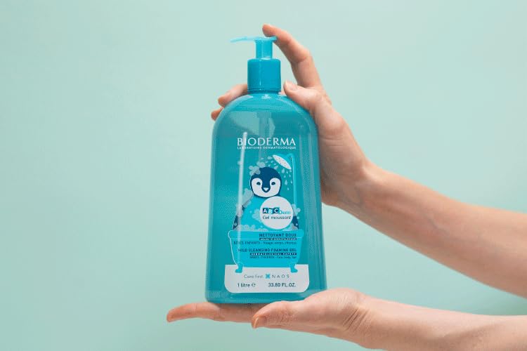 BIODERMA ABCDerm — Gel moussant sans savon flacon pompe 1 L – Image 6