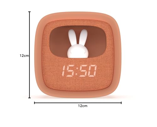 MOB Billy Clock — Réveil veilleuse enfant motif lapin chocolat – Image 6