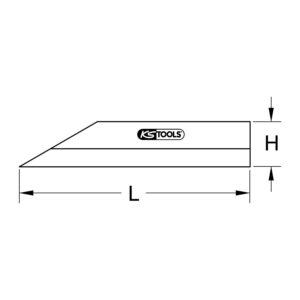 Alternative view of KS TOOLS — Règle de précision à chant aigu 200 mm