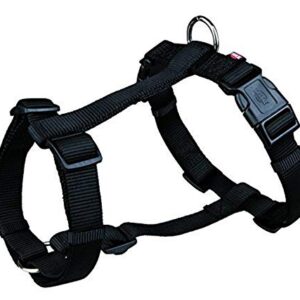 Premium harnais H - S–M: 42–60 cm/15 mm, noir
