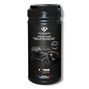 POT 80 LINGETTES 5 actions BLACKDIAMONDS AUTO Nettoie, protégé, fait briller, déperlant, anti statiqu  MICRO FIBRE INCLUSE