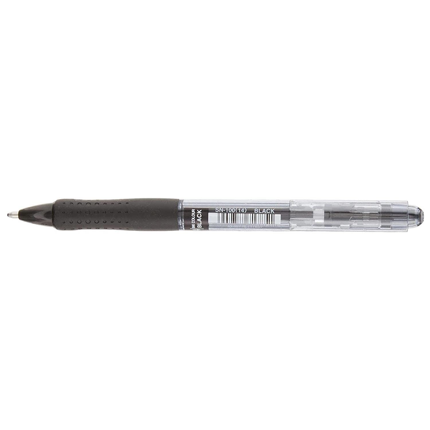 Uni-ball Laknock Retract SN100/14 N Stylo Bille 1,4 mm Noir Lot de 12 – Image 2