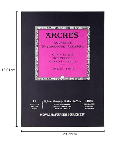 ARCHES Aquarelle — Bloc 12 feuilles 29,7x42 cm 300 g/m² – Image 7