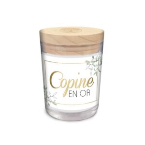 STC, Bougie en verre - Copine en Or