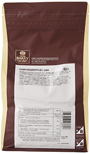 CACAO BARRY Zéphyr — Chocolat Blanc Pistoles 1 kg – Image 3