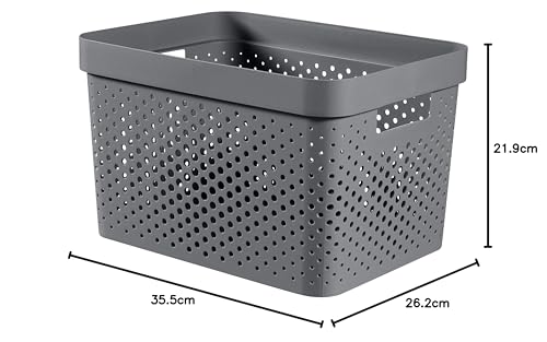 CURVER Infinity — Panier de rangement 17L gris anthracite – Image 4