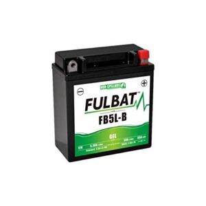 Fulbat - Batterie moto GEL FB5L-B GEL /YB5L-B FULBAT SLA Etanche 5,3AH 65 AMPS