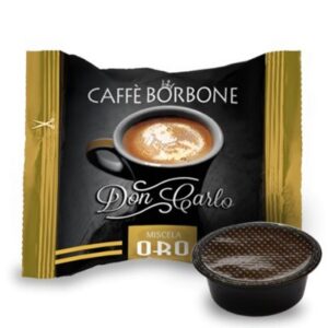 Caffè Borbone Dosettes de café compatibles A Modo Mio, mélange noir, rouge, bleu, or ou décaféiné. Quantité: 50, 100, 200, 300, 400 ou 500 400
