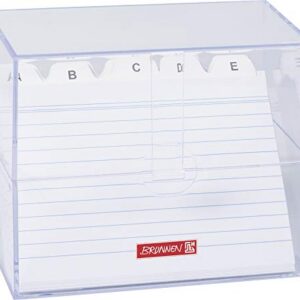 BRUNNEN — Boîte à fiches A6 garnie transparente