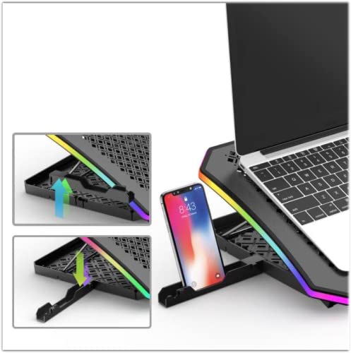 SPIRIT OF GAMER AIRBLADE 1200 — Support PC portable ventilé RGB – Image 5