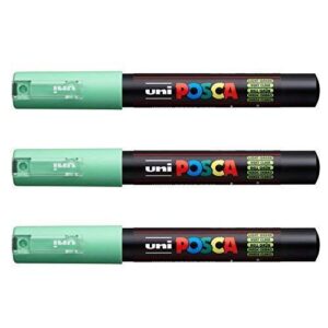 Posca Lot de 3 marqueurs PC-1M Uni-Ball (gamme complète de 22 couleurs disponibles)