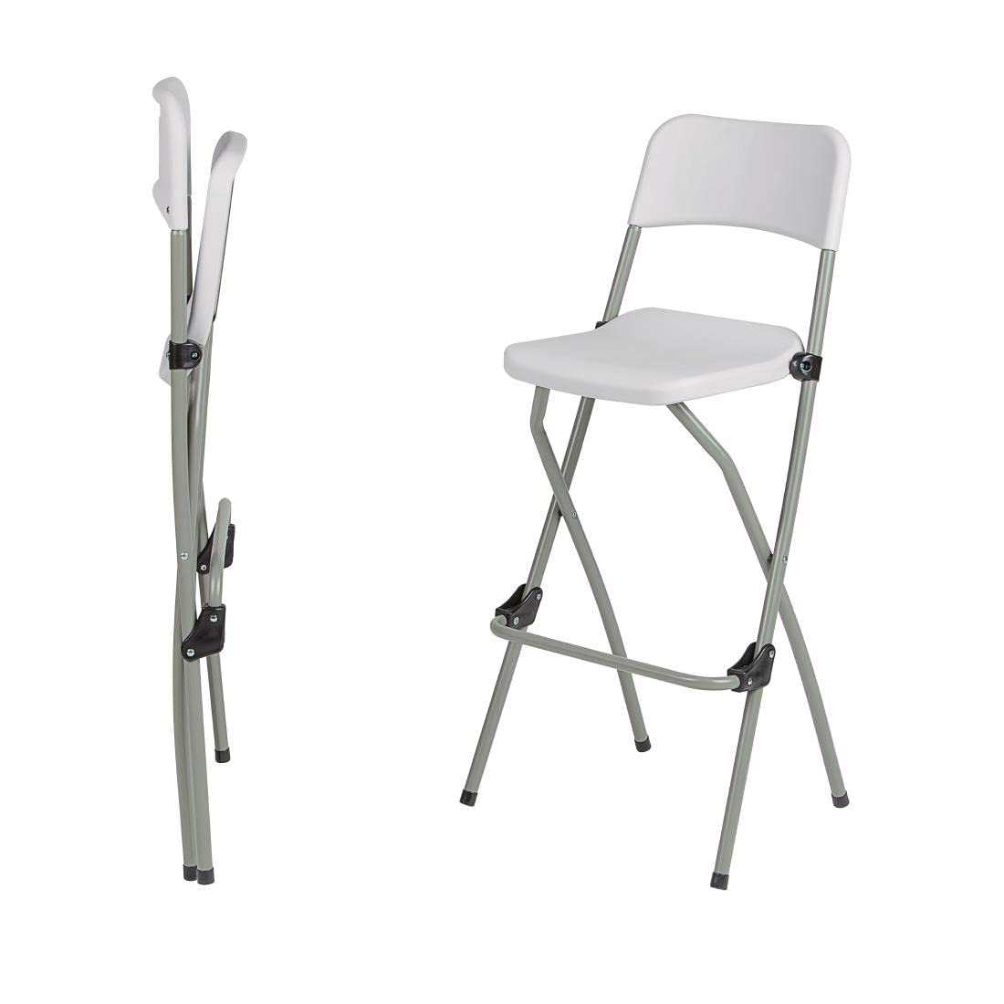 BOLERO — Lot de 2 Tabourets hauts pliants acier – Image 7