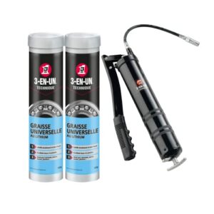 3IN1 MULTI LITH GREASE 400G X2 + 3IN1 POMPE A GRAISSE X1 TRI-PACK