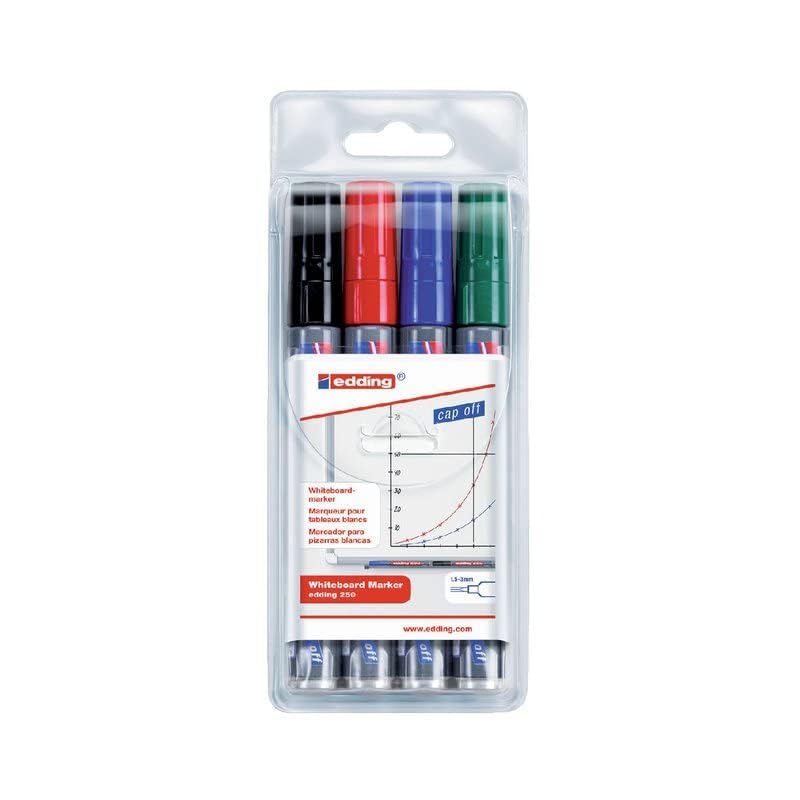 EDDING 250 — Étui de 4 marqueurs pour tableaux blancs – Image 4