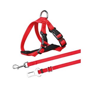Harnais voiture pour chats - 20–50 cm/15 mm, rouge