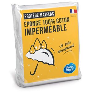 PROTEGE MATELAS SIMON - VERSION 100% EPONGE COTON (Client Amazon) 140x190