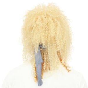 Alternative view of P’TIT CLOWN — Perruque Rockeur Adulte Blonde avec Bandeau