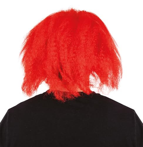 P'TIT CLOWN — Perruque de Clown Dégarni Rouge – Image 2