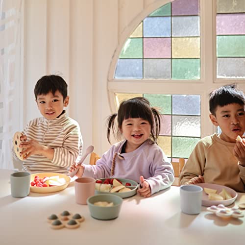 MUSHIE — Assiette pour enfants réutilisable sans BPA ivoire – Image 3