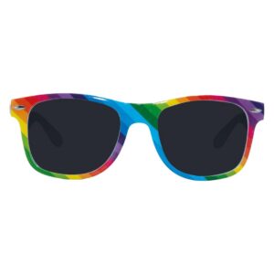 P'TIT CLOWN - 23259 - Paire de Lunettes Arc-en-Ciel - Accessoire de Déguisement - Parfait pour Carnaval, Pride - Adulte - Unisexe