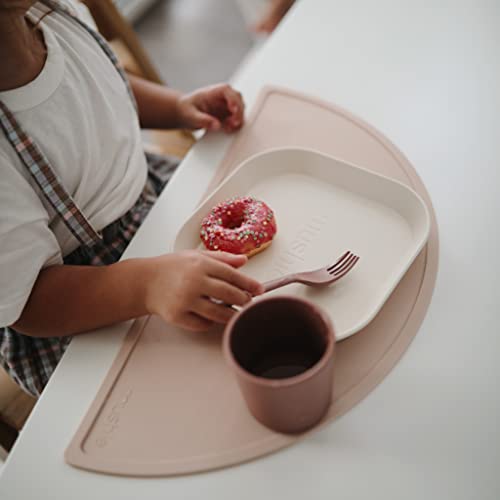 MUSHIE — Assiette pour enfants réutilisable sans BPA ivoire – Image 4